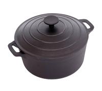 Oypla 4L Cast Iron Non Stick Casserole Dish Pan with Lid