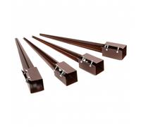 Oypla 4x Heavy Duty Drive Down Fence Post Anchor Spike Grip Holder - 100 x 750mm