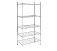 Oypla 5 Tier Heavy Duty Steel Wire Rack Shelf Storage Shelving Unit