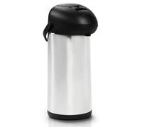Oypla 5L Stainless Steel Airpot Insulated Vacuum Thermal Flask in Silver Oypla Silver
