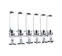 Oypla 6 Bottle Wall Mounted Spirit Drink Dispenser Shot Measurer in Silver Oypla Silver