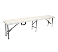 Oypla 6ft Folding Outdoor Trestle Bench in White Oypla White