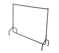 Oypla 6ft Garment Clothes Rail Super Heavy Duty All Metal Black