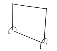 Oypla 6ft Garment Clothes Rail Super Heavy Duty All Metal Black
