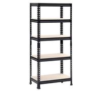 Oypla 750Kg Heavy Duty 5 Tier Metal Storage Garage Shelving Racking
