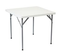Oypla 88cm Folding Outdoor Trestle Table in White Oypla White
