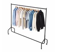 Oypla All Metal Super Heavy Garment Clothes Rail - 6ft in Black Oypla Black