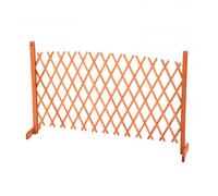 Oypla Arched Expanding Freestanding Wooden Trellis Fence Screen in Natural Oypla Natural