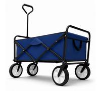 Oypla Blue Heavy Duty Foldable Garden Festival Trolley Folding Cart