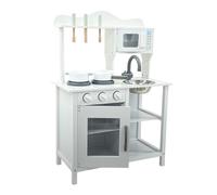 Oypla Childrens Kids Roleplay Wooden Play Kitchen Cooking Playset with Utensils