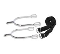 Oypla Coco Equestrian 1 Pair Ladies Drop-Shape Stainless Steel Spurs (30mm)