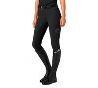 Oypla Coco Equestrian Black Ladies Horse Riding Jodhpurs Leggings - L