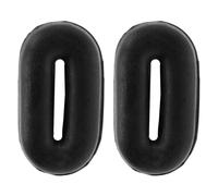 Oypla Coco Equestrian Black Rubber Martingale Stops Pair
