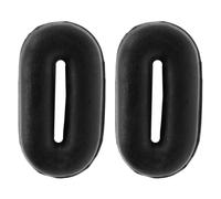 Oypla Coco Equestrian Black Rubber Martingale Stops Pair