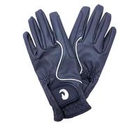 Coco Equestrian Blue (L) Ladies Breathable Synthetic Leather Horse Riding Gloves