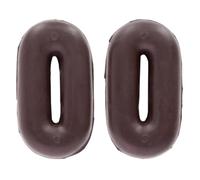 Oypla Coco Equestrian Brown Rubber Martingale Stops Pair