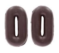 Oypla Coco Equestrian Brown Rubber Martingale Stops Pair