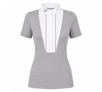 Oypla Coco Equestrian Grey Ladies Horse Riding Show Shirt - XXS