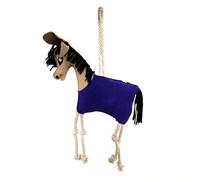 Oypla Coco Equestrian Leather Purple Horse Stable Toy Decoration