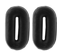Oypla Coco Equestrian Rubber Martingale Stops Pair (Black)