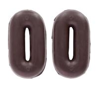 Oypla Coco Equestrian Rubber Martingale Stops Pair (Brown)