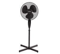 Oypla Electrical 16" Oscillating Black Extendable Free Standing Tower Pedestal Cooling Fan