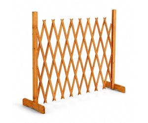Oypla Expanding Freestanding Wooden Trellis Fence Garden Screen