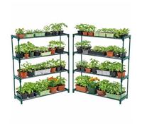 Oypla Flower Staging Display Greenhouse Racking Shelving Double Pack