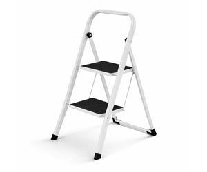 Oypla Foldable 2 Step Ladder Stepladder Non Slip Tread Safety Steel