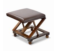 Oypla Folding Leather Cushion Padded Footstool Foot Leg Rest