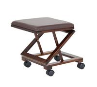 Oypla Folding Leather Cushion Padded Footstool Foot Leg Rest