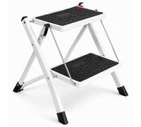 Oypla Folding Portable 2 Step Stool Non Slip Tread Safety Steel Stepladder