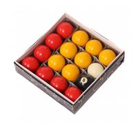 Oypla Full Size UK Regulation 16 Red and Yellow Pool Ball Set 2"
