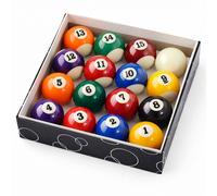 Oypla Full Size UK Regulation 16 Spots and Stripes Pool Ball Set 2"