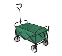Oypla Heavy Duty Foldable Garden Trolley Cart in Green Oypla Green