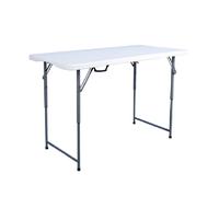 Oypla Heavy Duty Folding Catering Garden Trestle Table - 4ft, White