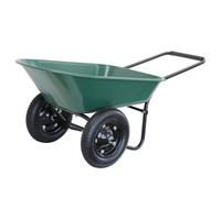 Oypla Heavy Duty Plastic Two Wheeled 70L Yard Garden Wheelbarrow Pneumatic Tyre