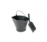 Oypla Heavy Duty Steel Fireplace Coal Bucket Scuttle Hod with Shovel