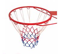 Oypla Heavy Duty Wall Mounted Full Size Red Basketball Hoop Rim and Net