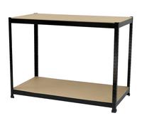 Industrial Heavy Duty Steel Workbench - Black