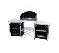 Oypla Large Portable Folding Outdoor Camping Travel Kitchen in Black Oypla Black