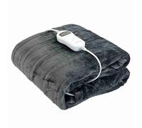 Oypla Machine Washable Heated Throw Electric Blanket with 10 Heat Settings and LED Controller