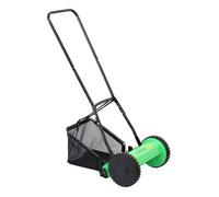 Oypla Manual Hand Push Grass Cutter Lawn Mower Lawnmower 30Cm Cutting Width