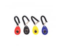 Pack of 4 Pet Dog Training Clickers with Wrist Strap Oypla Multi One Size