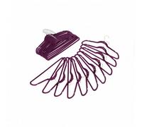 Oypla Pack of 20 Purple Non-Slip Space Saving Velvet Clothes Garment Coat Suit Hangers