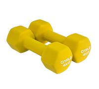 Oypla Pair of 4kg Hex Anti Roll Neoprene Non Slip Hand Dumbbells Workout Weights