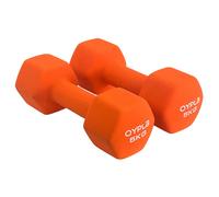 Oypla Pair of 5kg Hex Anti Roll Neoprene Non Slip Hand Dumbbells Workout Weights