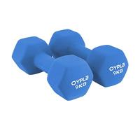 Oypla Pair of 9kg Hex Anti Roll Neoprene Non Slip Hand Dumbbells Workout Weights