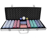Oypla Poker Set - 500 Piece Texas Hold Em Complete With Casino Style Case