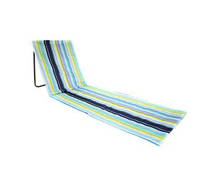 Oypla Portable Beach Mat Folding Chair Sun Lounger Outdoor Camping
